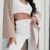 Crop Top Pajama Set